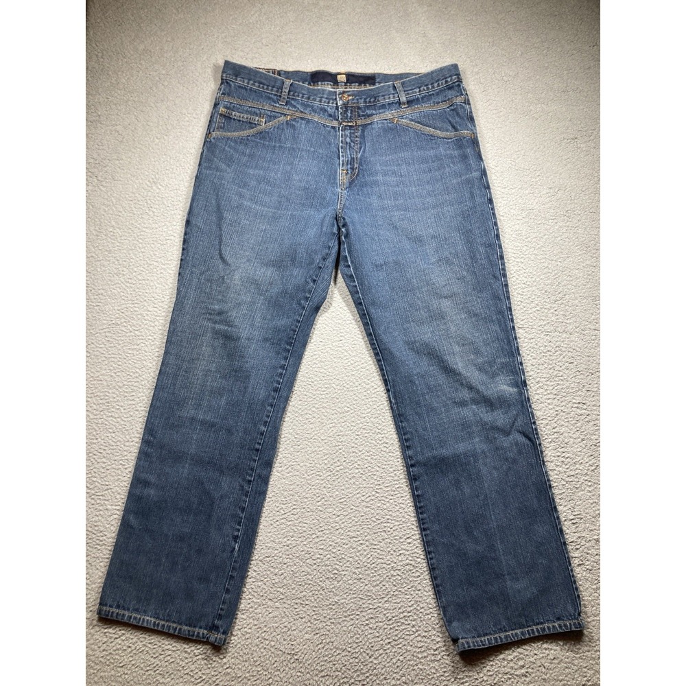 Marithe Francois Girbaud Jeans Mens 42x33 Blue Straight Leg Med Wash Streetwear